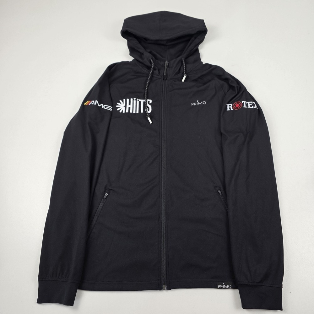 Primo Hoodie Mens Large Black Full Zip Golf Torch AMG Rotex Hiits Graphic